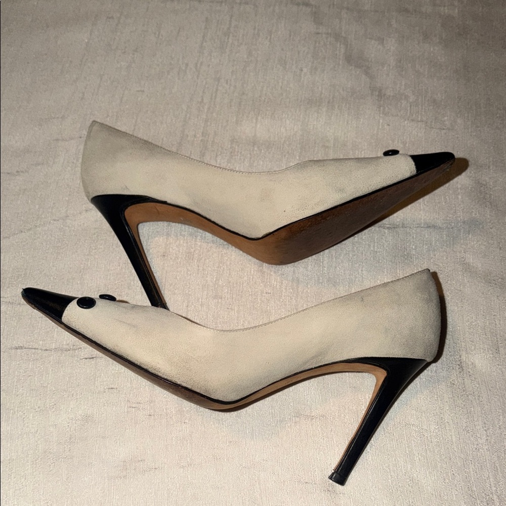 Constança Basto Black and Cream Women Shoes - Picture 6 of 7